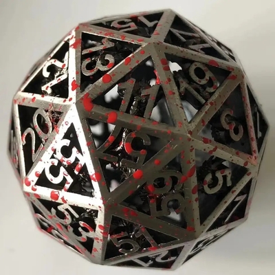 60D Macrobine Zinc Alloy Metal Dice Set Game Desktop Unik DND