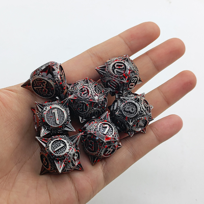 Bloodstarial Meteor Metal Dice Set D8 RPG Naga Dan Dungeon