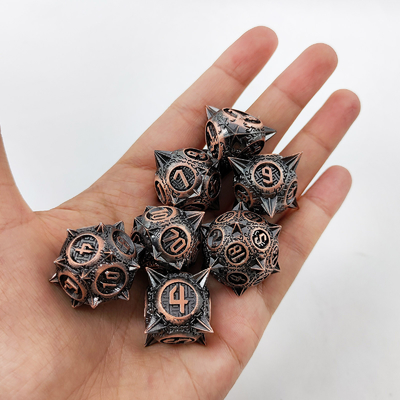 Retro Tembaga Meteor Hammer Metal Dice Naga Dan Dungeon DND RPG D20