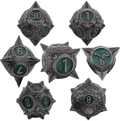Retro Tembaga Meteor Hammer Metal Dice Naga Dan Dungeon DND RPG D20