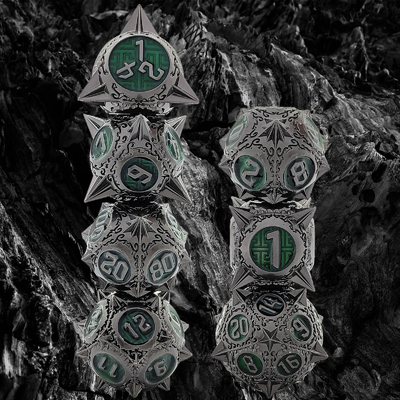 Retro Tembaga Meteor Hammer Metal Dice Naga Dan Dungeon DND RPG D20