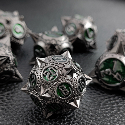 Retro Tembaga Meteor Hammer Metal Dice Naga Dan Dungeon DND RPG D20