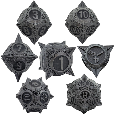 Retro Tembaga Meteor Hammer Metal Dice Naga Dan Dungeon DND RPG D20