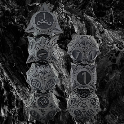 Retro Tembaga Meteor Hammer Metal Dice Naga Dan Dungeon DND RPG D20