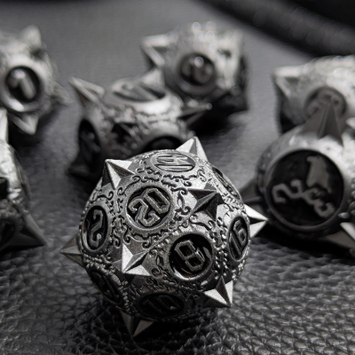 Retro Tembaga Meteor Hammer Metal Dice Naga Dan Dungeon DND RPG D20