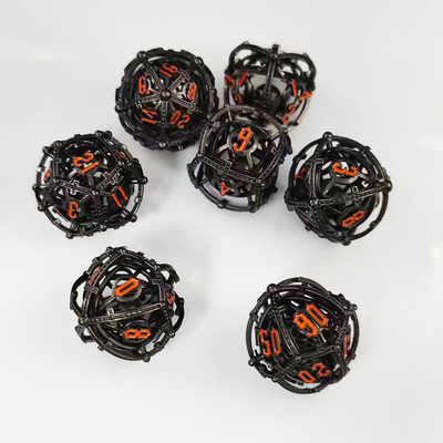 Suara Pearl RPG Logam Kerongkongan Dice Set DND Cisu 16mm halus