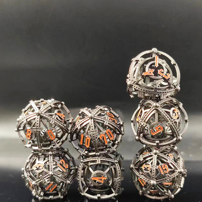 Suara Pearl RPG Logam Kerongkongan Dice Set DND Cisu 16mm halus