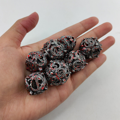 Longkong Circle Metal Dice Set DND Dungeon Dan Multi -Noodle RPG Game Catur