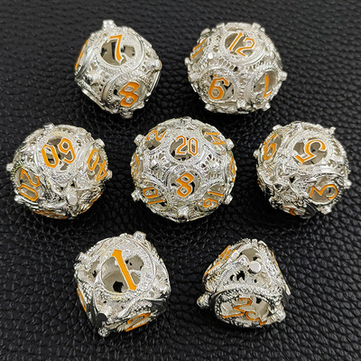 Longkong Circle Metal Dice Set DND Dungeon Dan Multi -Noodle RPG Game Catur
