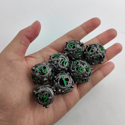Longkong Circle Metal Dice Set DND Dungeon Dan Multi -Noodle RPG Game Catur