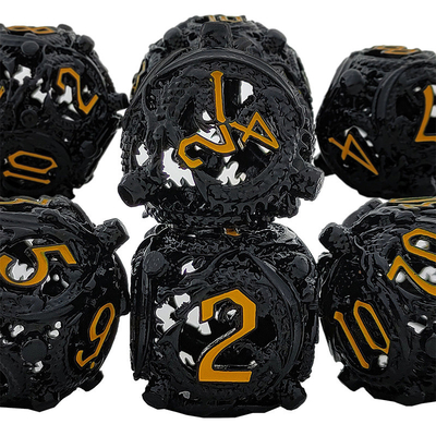 Longkong Circle Metal Dice Set DND Dungeon Dan Multi -Noodle RPG Game Catur