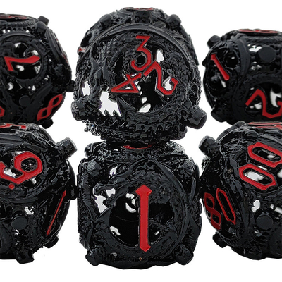 Longkong Circle Metal Dice Set DND Dungeon Dan Multi -Noodle RPG Game Catur