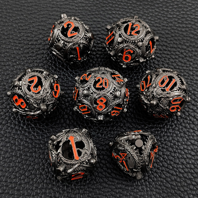 Longkong Circle Metal Dice Set DND Dungeon Dan Multi -Noodle RPG Game Catur