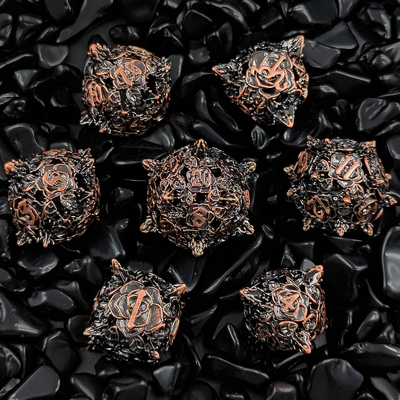 Polyhedral Metal Hollow Dice RPG Role Playing DND Dungeons And Dragons Game Meja