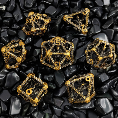 Kerongkongan Multi-Noodle Metal Dice Flying Dragon Dungeon Dan Dragon DND