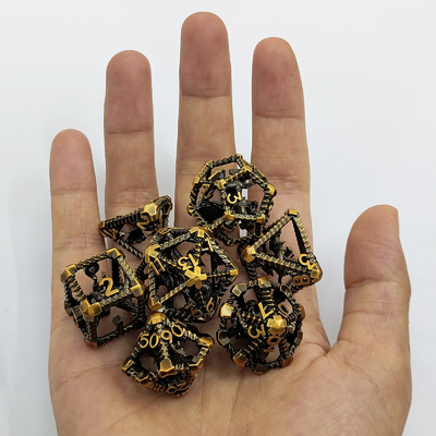 Kerongkongan Multi-Noodle Metal Dice Flying Dragon Dungeon Dan Dragon DND