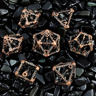 Kerongkongan Multi-Noodle Metal Dice Flying Dragon Dungeon Dan Dragon DND