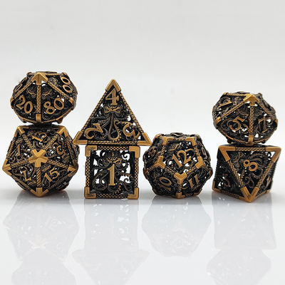 Octopus Hollow Metal Multi Face Dice Set Budemen Dungeon Dan Dragon DND