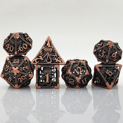 Octopus Hollow Metal Multi Face Dice Set Budemen Dungeon Dan Dragon DND