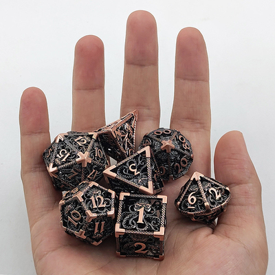 Octopus Hollow Metal Multi Face Dice Set Budemen Dungeon Dan Dragon DND