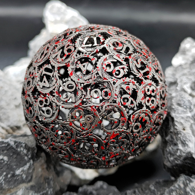Panlong Hollow 100D Metal Dice Set Dungeon Dan Naga DND#RPG#COC