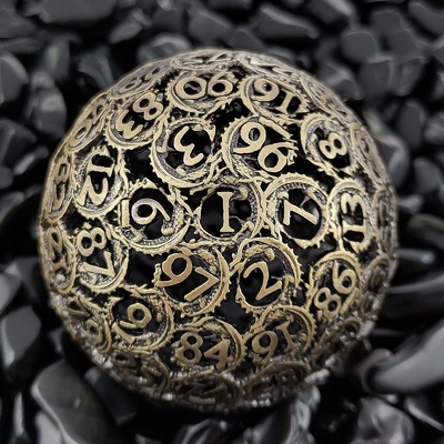 Panlong Hollow 100D Metal Dice Set Dungeon Dan Naga DND#RPG#COC