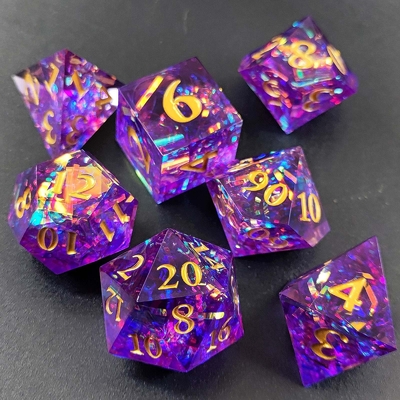 Warna Strip Multi Faceted Resin Dice Gate Dungeon Dan Naga DND#COC