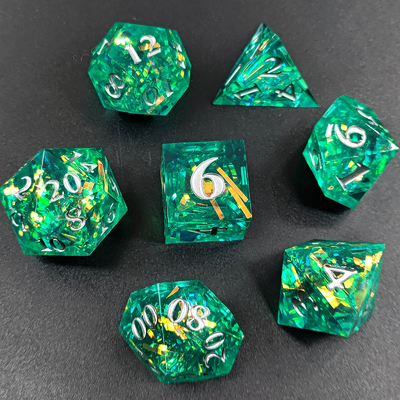 Warna Strip Multi Faceted Resin Dice Gate Dungeon Dan Naga DND#COC