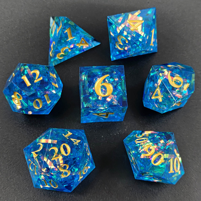 Warna Strip Multi Faceted Resin Dice Gate Dungeon Dan Naga DND#COC