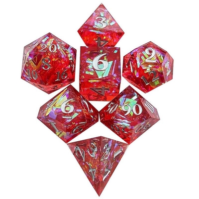 Warna Strip Multi Faceted Resin Dice Gate Dungeon Dan Naga DND#COC