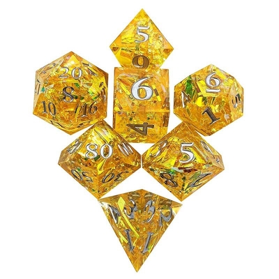 Warna Strip Multi Faceted Resin Dice Gate Dungeon Dan Naga DND#COC