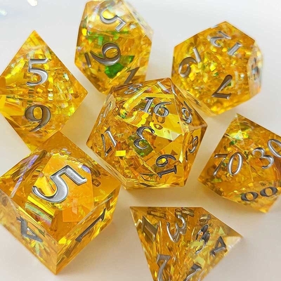 Warna Strip Multi Faceted Resin Dice Gate Dungeon Dan Naga DND#COC