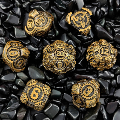 Metal Gear Dice Set DND Dungeons And Dragons TRPG Multihedral Dice D6 Tabel