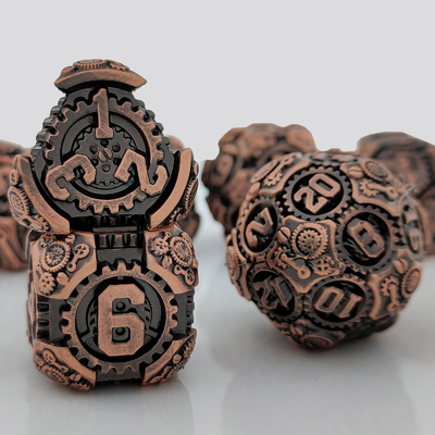 Metal Gear Dice Set DND Dungeons And Dragons TRPG Multihedral Dice D6 Tabel