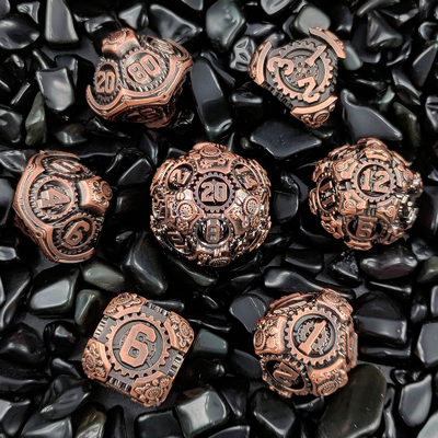 Metal Gear Dice Set DND Dungeons And Dragons TRPG Multihedral Dice D6 Tabel