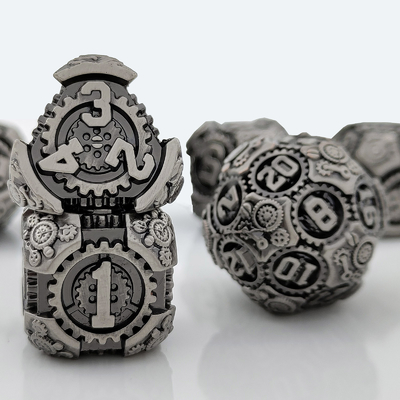 Metal Gear Dice Set DND Dungeons And Dragons TRPG Multihedral Dice D6 Tabel
