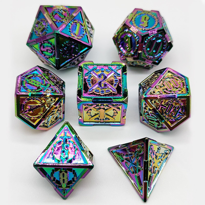 Pedang Metal RPG dadu tangan dipoles Cruzu Dungeon dan panjang DND#
