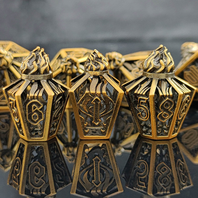 Bird Cage Hollow Multi Face Metal Dice Of Bade Gate Dungeon Dan DND#RPG