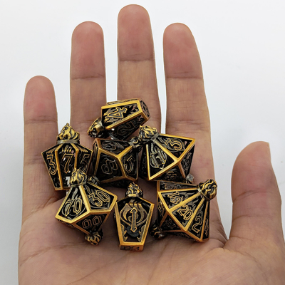 Bird Cage Hollow Multi Face Metal Dice Of Bade Gate Dungeon Dan DND#RPG