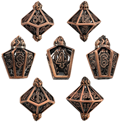 Bird Cage Hollow Multi Face Metal Dice Of Bade Gate Dungeon Dan DND#RPG