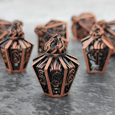 Bird Cage Hollow Multi Face Metal Dice Of Bade Gate Dungeon Dan DND#RPG