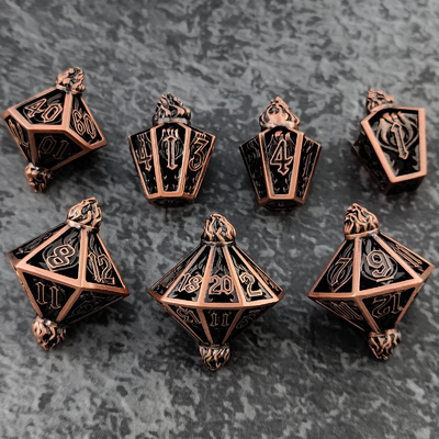 Bird Cage Hollow Multi Face Metal Dice Of Bade Gate Dungeon Dan DND#RPG