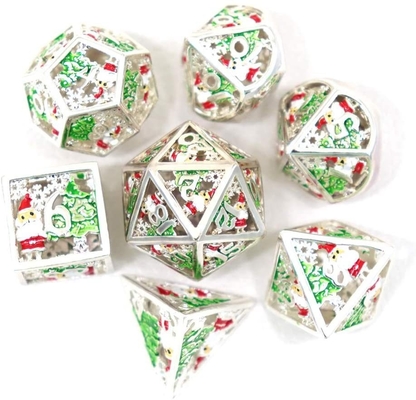 Christmas Hollow Multi Noodle Metal Dice Digital DND Naga Dan Dungeon TRPG Multi -Faceted