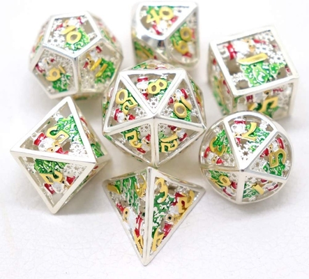 Christmas Hollow Multi Noodle Metal Dice Digital DND Naga Dan Dungeon TRPG Multi -Faceted