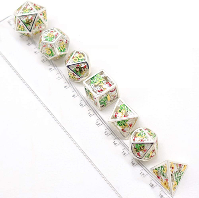 Christmas Hollow Multi Noodle Metal Dice Digital DND Naga Dan Dungeon TRPG Multi -Faceted