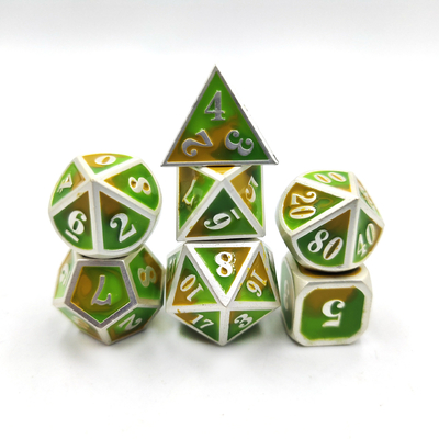 DND RPG Mini Metal Dice Running Group Game Untuk Board Game Multi -Face