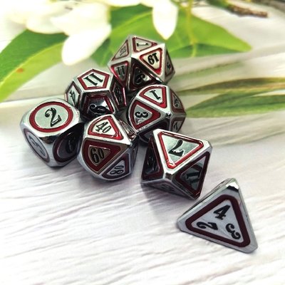 Antique Bronze Metal Dice Set Orang Kelima Game Warna Stray Earth Alloy Dice