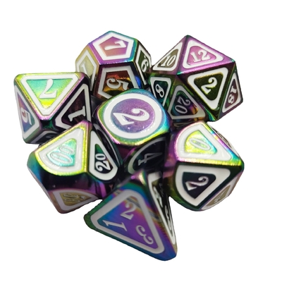 Solid Berwarna Metal Dice Set Pedang Listrik Craft Naga Dan Dungeon