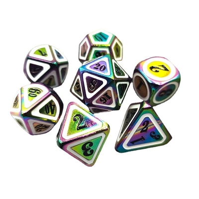 Solid Berwarna Metal Dice Set Pedang Listrik Craft Naga Dan Dungeon