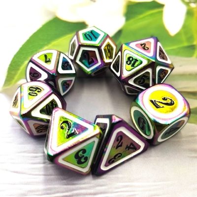 Solid Berwarna Metal Dice Set Pedang Listrik Craft Naga Dan Dungeon